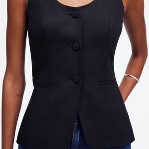 NWT Madewell Scoopneck Cutaway Vest